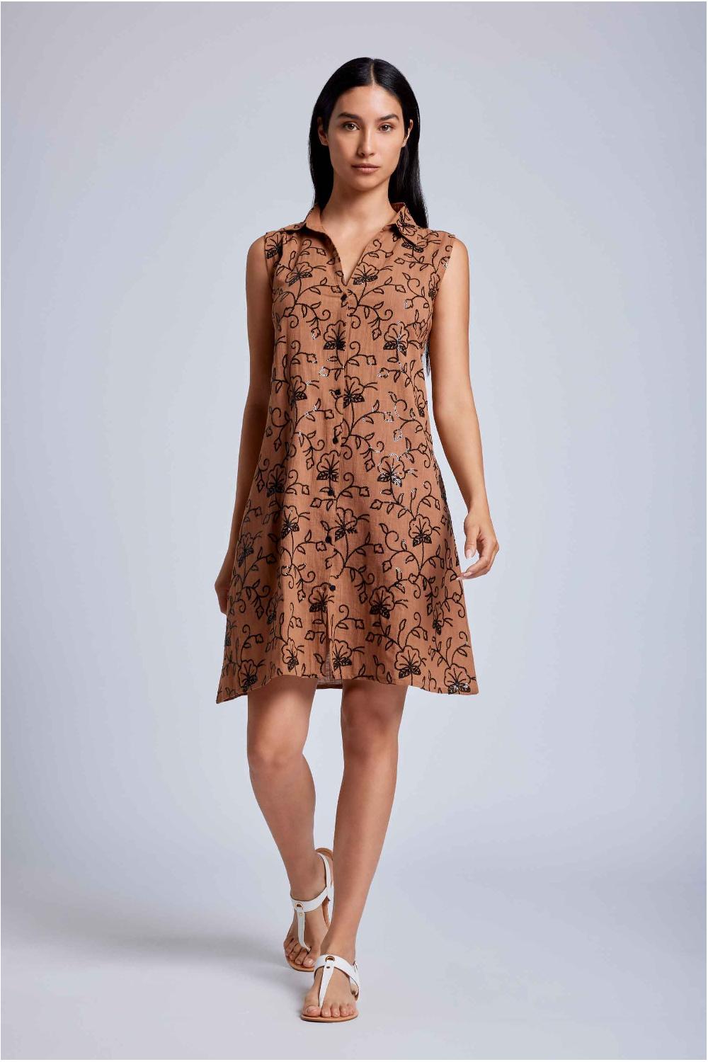Vacanze Italiane Abito camicia smanicato Lola Outlet