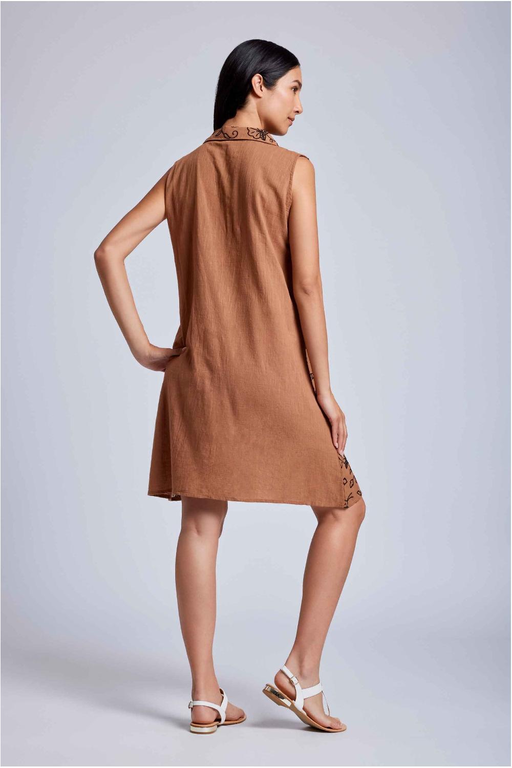 Vacanze Italiane Abito camicia smanicato Lola Outlet
