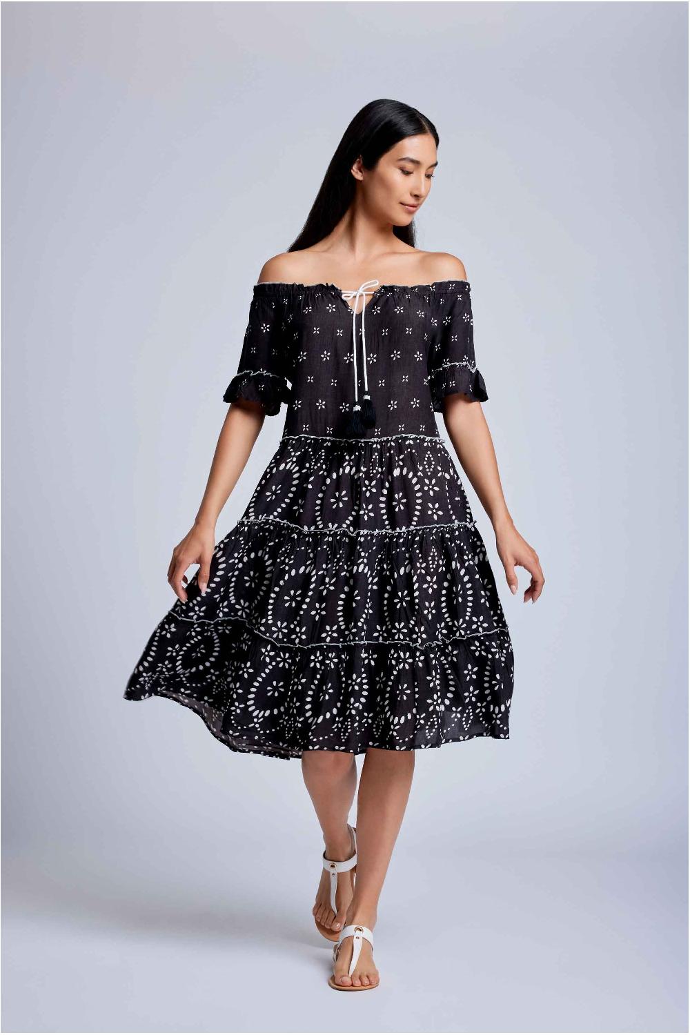 Vacanze Italiane Agata 3/4 Sleeves Dress Saldi Di Fabbrica