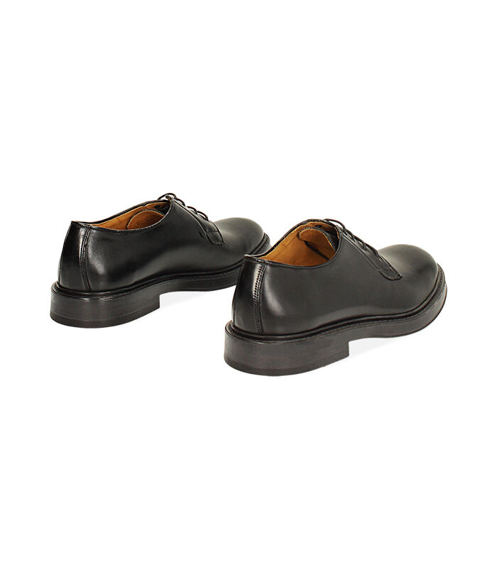 Valerio 1966 MAN SHOES OXFORD LEATHER NERO In Vendita