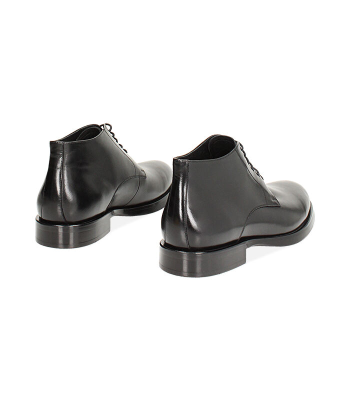 Valerio 1966 Polacchino stringato nero in pelle | Valerio 1966 Nuovo