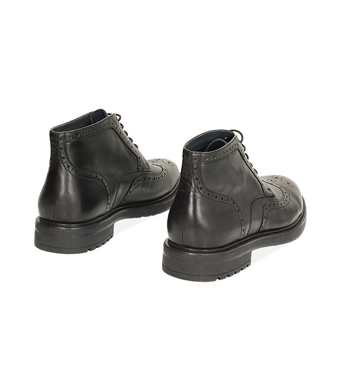 Valerio 1966 Polacchino stile oxford in pelle nero | Valerio 1966 Vendita