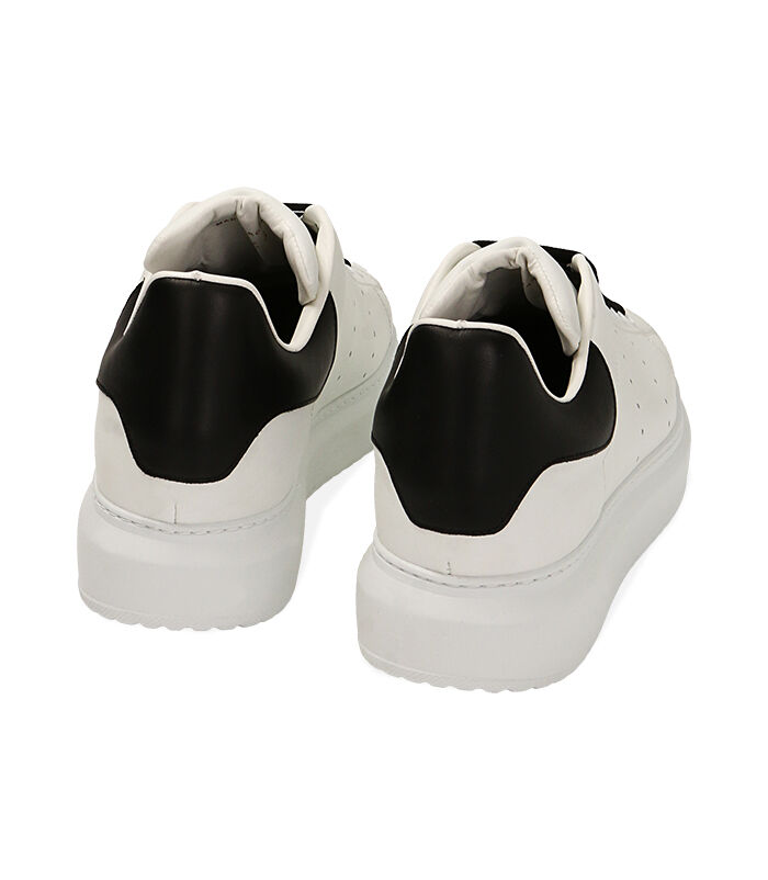 Valerio 1966 Sneakers uomo bianco/nero in pelle | Valerio 1966 Negozio
