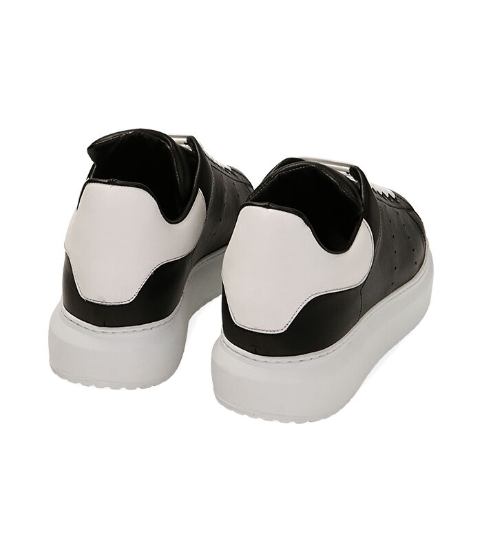 Valerio 1966 Sneakers uomo nero/bianco in pelle | Valerio 1966 Offerta