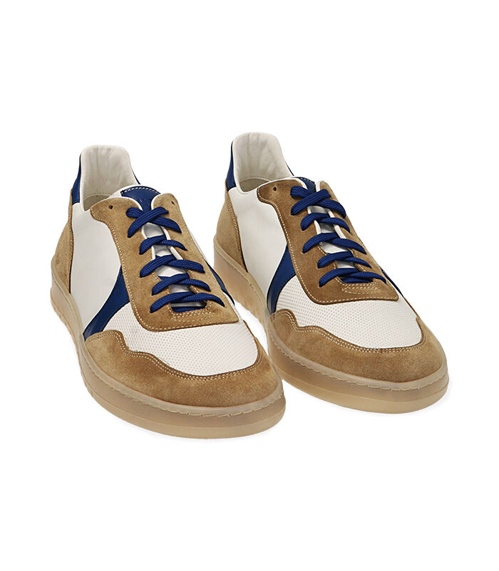 Valerio 1966 Sneakers uomo bianco/blu in pelle | Valerio 1966