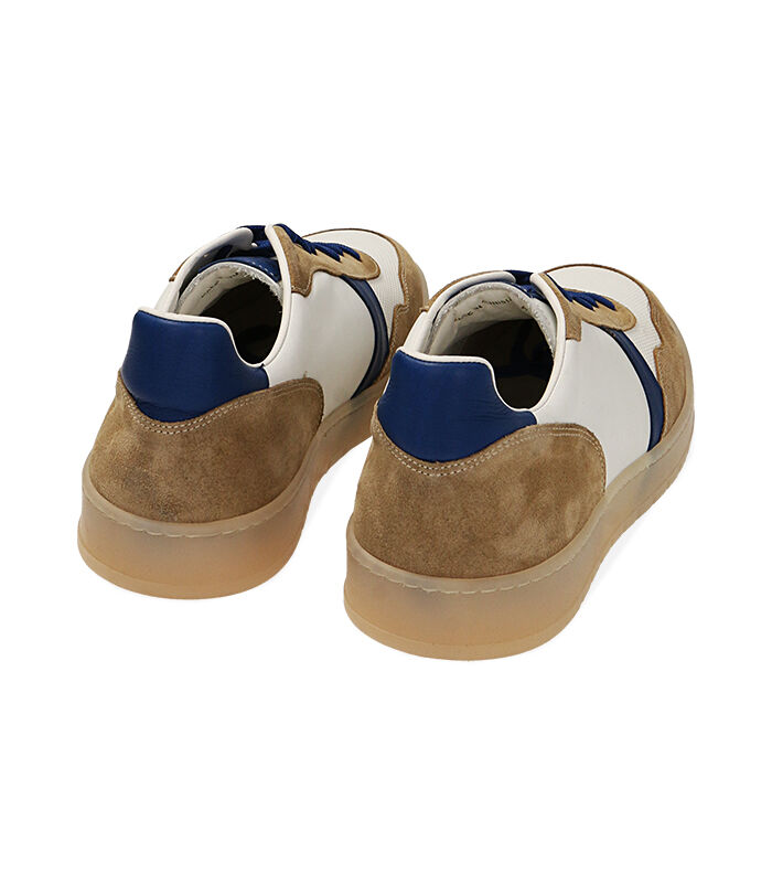 Valerio 1966 Sneakers uomo bianco/blu in pelle | Valerio 1966 Outlet