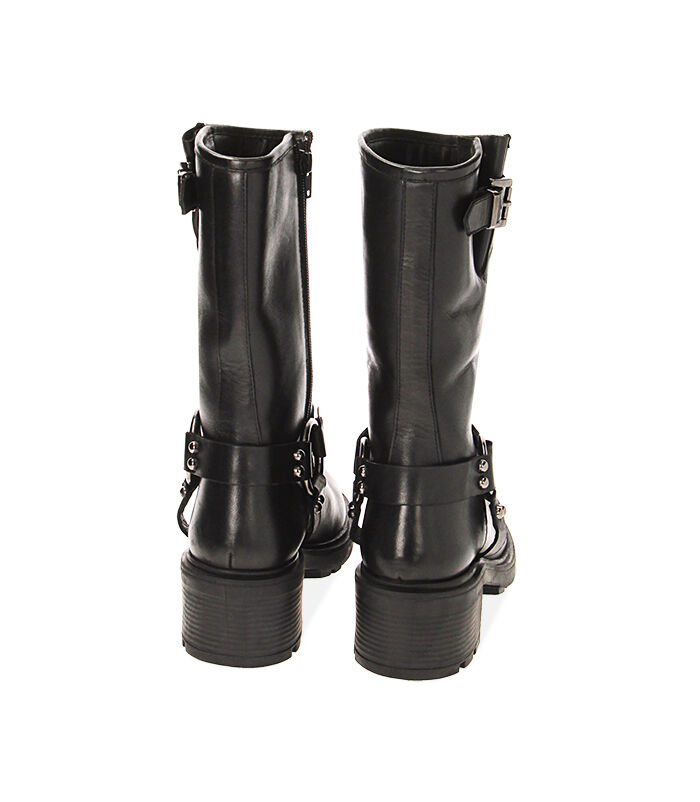 Valerio 1966 CALZATURA BIKER PELLE NERO Negozi Online