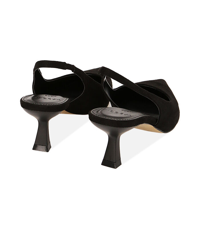 Valerio 1966 Décolleté donna nere in microfibra tacco 6 cm | Valerio 1966 Fino Al -60%