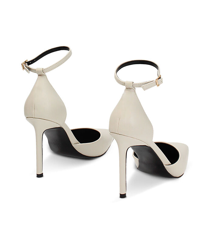 Valerio 1966 Décolleté open shank panna tacco 9 5 cm | Valerio 1966 Online