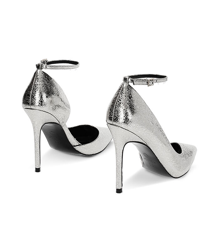 Valerio 1966 Décolleté open shank laminate argento tacco 10 5 cm | Valerio 1966 Offerte