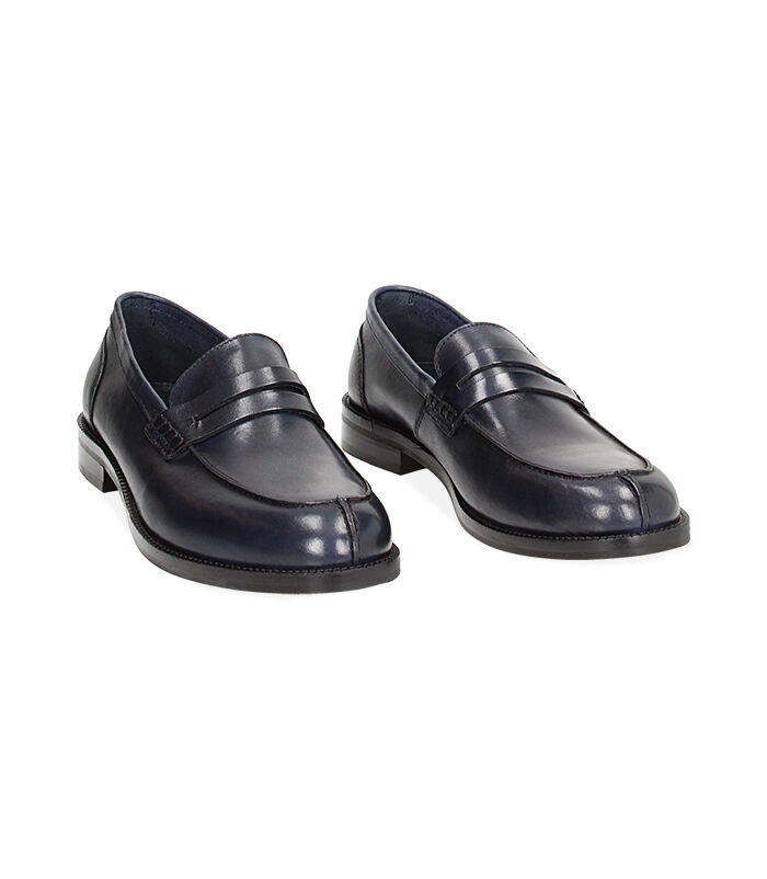Valerio 1966 Mocassini uomo classic blu navy in pelle | Valerio 1966