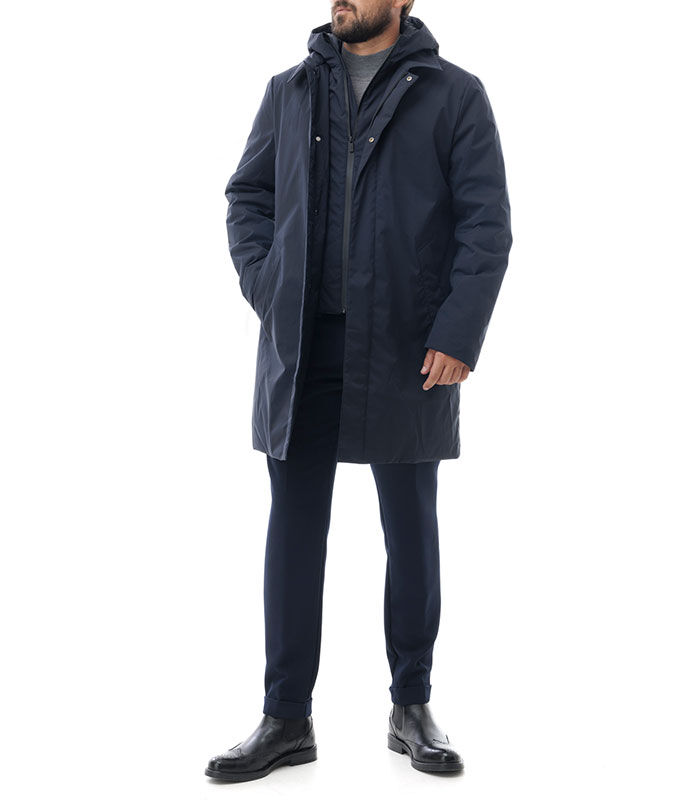 Valerio 1966 Piumino longuette blu | Valerio 1966 Negozi Online