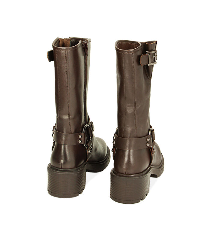 Valerio 1966 WOMEN SHOES BIKER LEATHER COGN Shopping Online