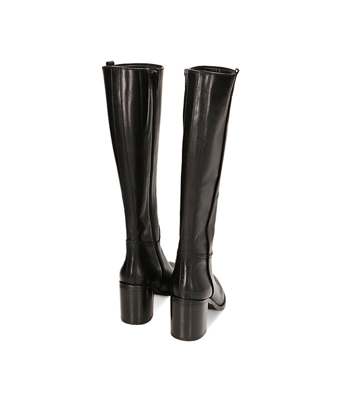 Valerio 1966 WOMEN SHOES BOOTS LEATHER NERO Qualità Garantita