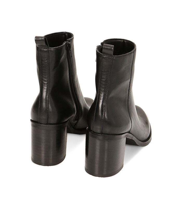 Valerio 1966 Stivaletti donna neri in pelle tacco 7 7 cm | Valerio 1966 Sconto