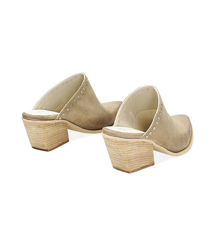 Valerio 1966 WOMEN SHOES SABOT SUEDE BEIG Hotsell