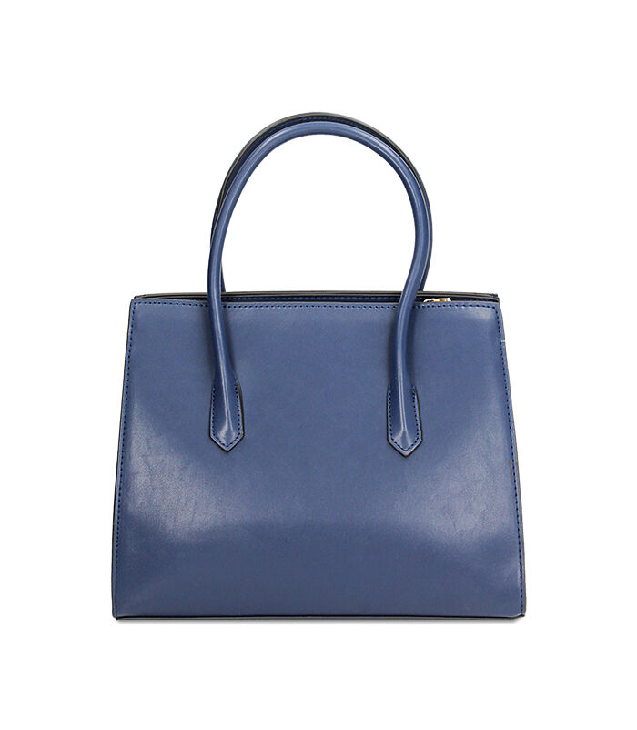 Valerio 1966 Borsa donna a mano blu rigida | Valerio 1966 Vendite Flash