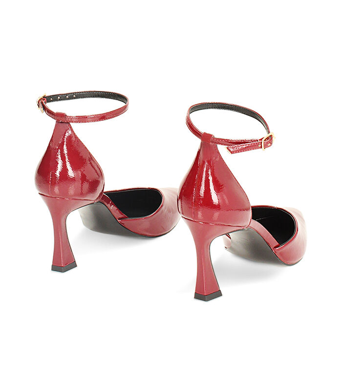 Valerio 1966 Décolleté open shank bordeaux in naplak tacco 8 cm | Valerio 1966 Moda