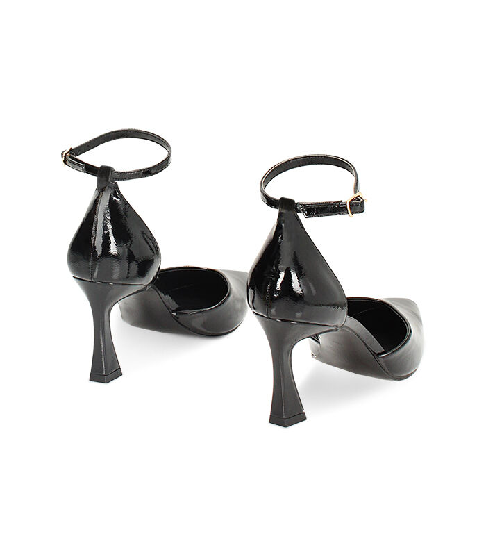 Valerio 1966 Décolleté open shank nere in naplak tacco 8 cm | Valerio 1966 2025