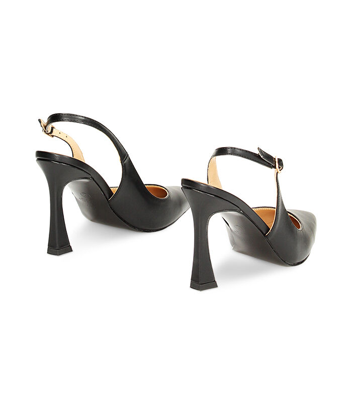 Valerio 1966 Décolleté slingback nere tacco 9 5 cm | Valerio 1966 Promozione