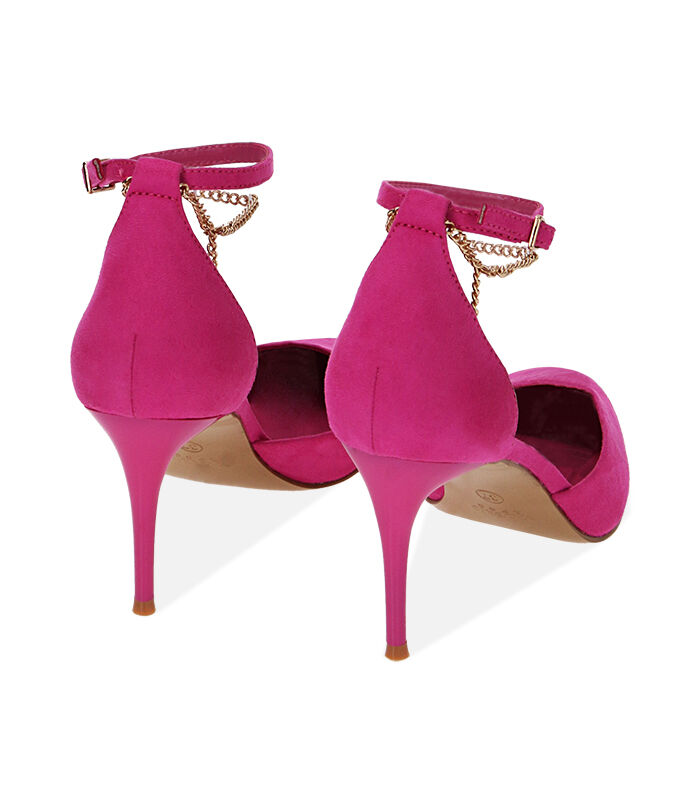 Valerio 1966 Décolleté donna fucsia in microfibra tacco 8 cm | Valerio 1966 Negozi Online