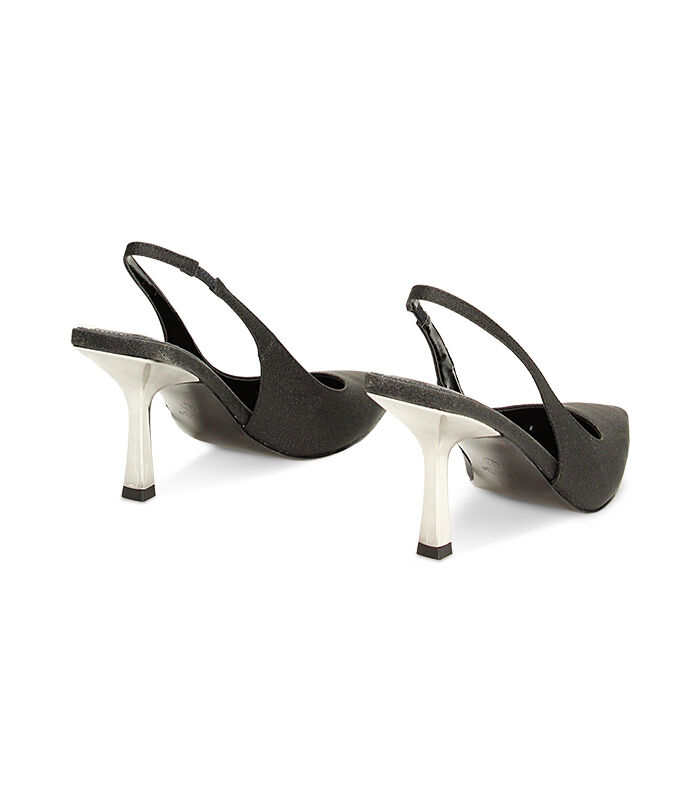 Valerio 1966 Décolleté slingback nere glitterate | Valerio 1966 Promozione Limitata