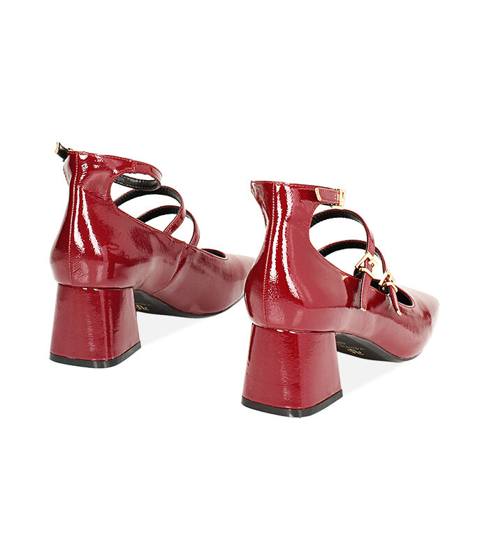 Valerio 1966 Décolleté bordeaux in naplak tacco largo 6 cm | Valerio 1966 Novità