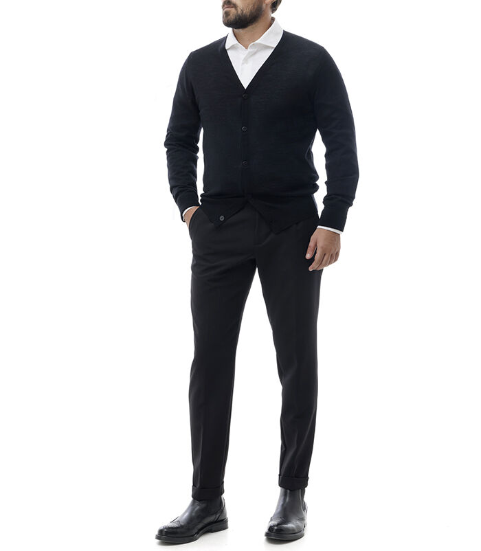 Valerio 1966 Cardigan nero | Valerio 1966 Qualità Garantita