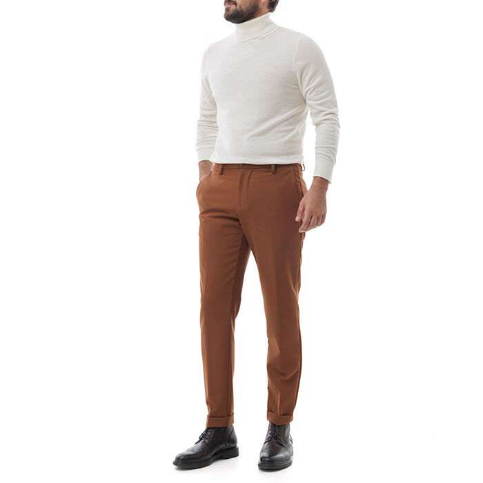 Valerio 1966 Pantalone marrone con piega inglese | Valerio 1966 Convenienza