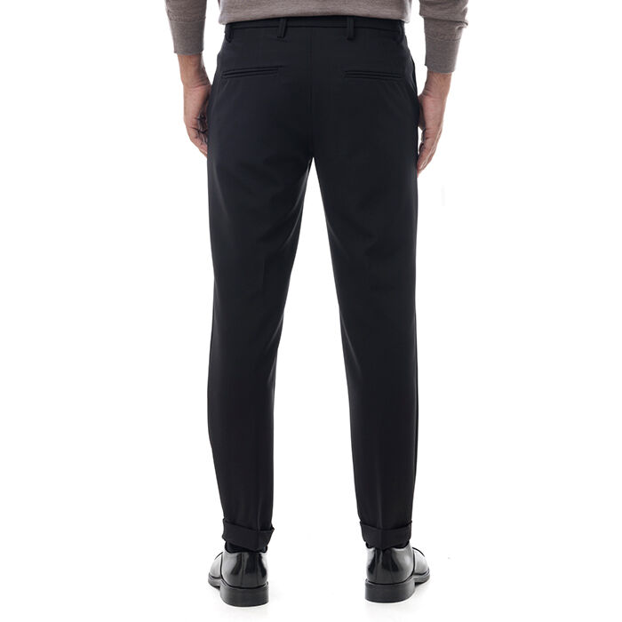 Valerio 1966 Pantalone nero con piega inglese | Valerio 1966 Novità