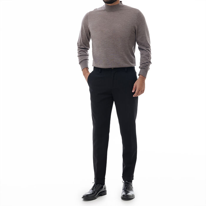 Valerio 1966 Pantalone nero con piega inglese | Valerio 1966 Novità