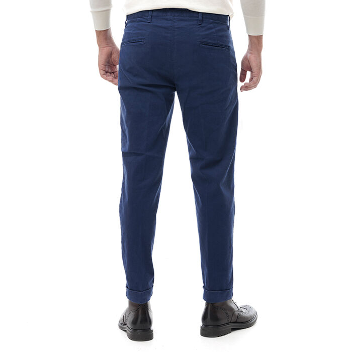 Valerio 1966 Pantalone blu di cotone | Valerio 1966 Presa