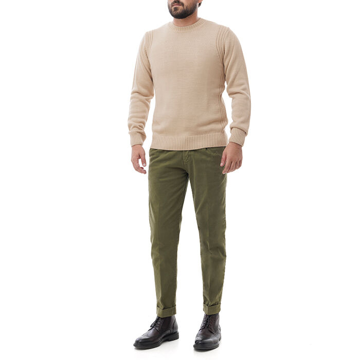 Valerio 1966 Pantalone verde di cotone | Valerio 1966 Offerta