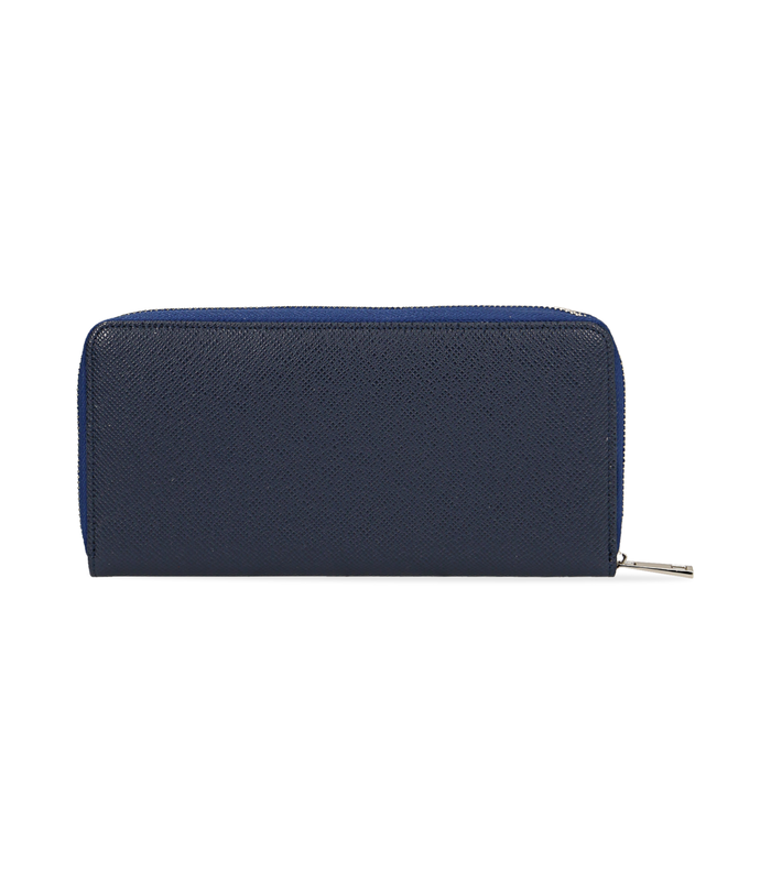 Valerio 1966 Portafoglio blu in pelle donna | Valerio 1966 Saldi Di Fabbrica
