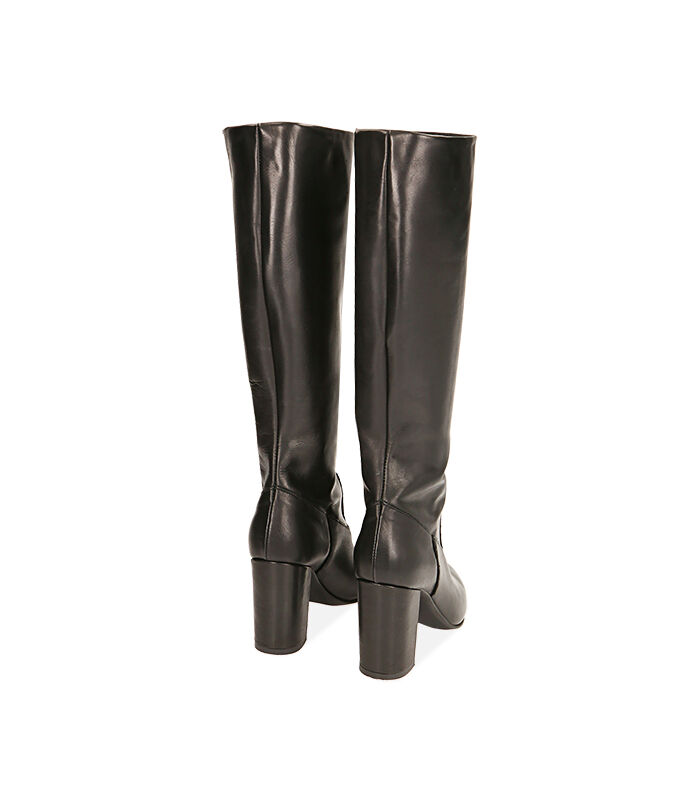 Valerio 1966 Stivali donna neri in pelle tacco 9 cm | Valerio 1966 2025