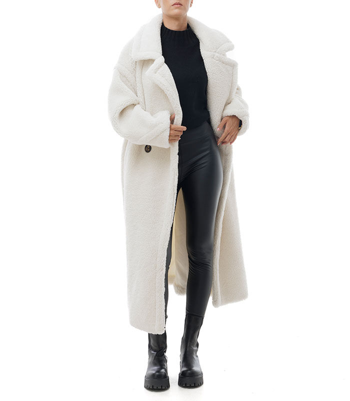 Valerio 1966 Cappotto teddy lungo panna | Valerio 1966 Fino Al -60%