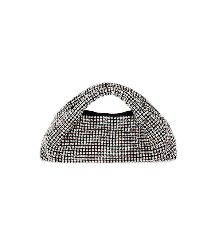Valerio 1966 Minibag gioiello nera con strass argento | Valerio 1966 Shopping Online