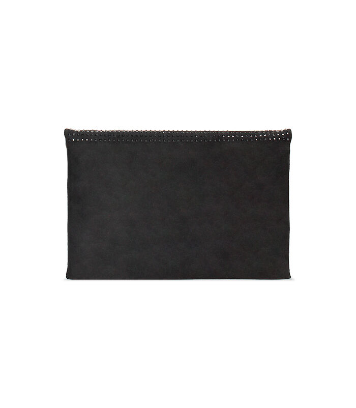 Valerio 1966 Pochette nera in microfibra con pietre | Valerio 1966 Sottocosto