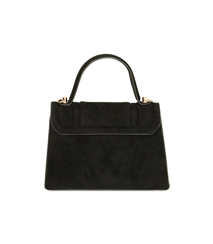 Valerio 1966 Mini-bag donna a mano nera in microfibra | Valerio 1966 Vendite Flash