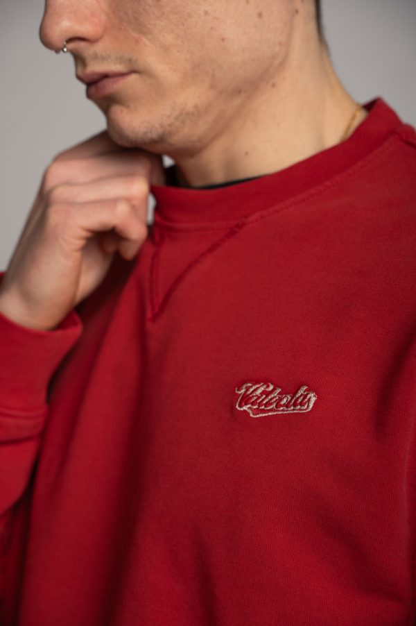 Valvola Fashion FELPA GIROCOLLO LOGO COLLEGE Italy