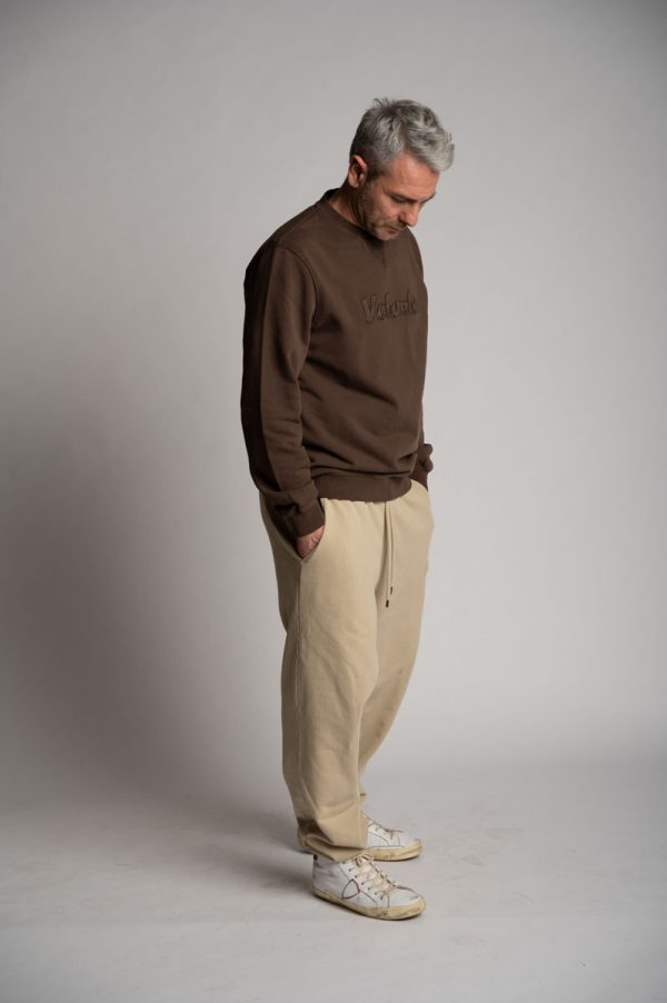 Valvola Fashion PANTALONE LOGO SCRIPT Nuovo