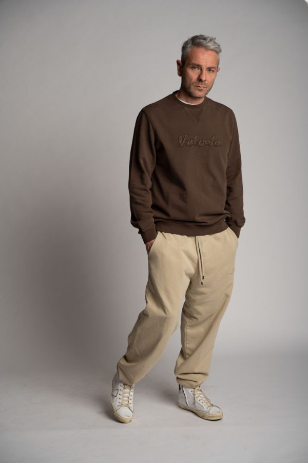 Valvola Fashion PANTALONE LOGO SCRIPT Nuovo