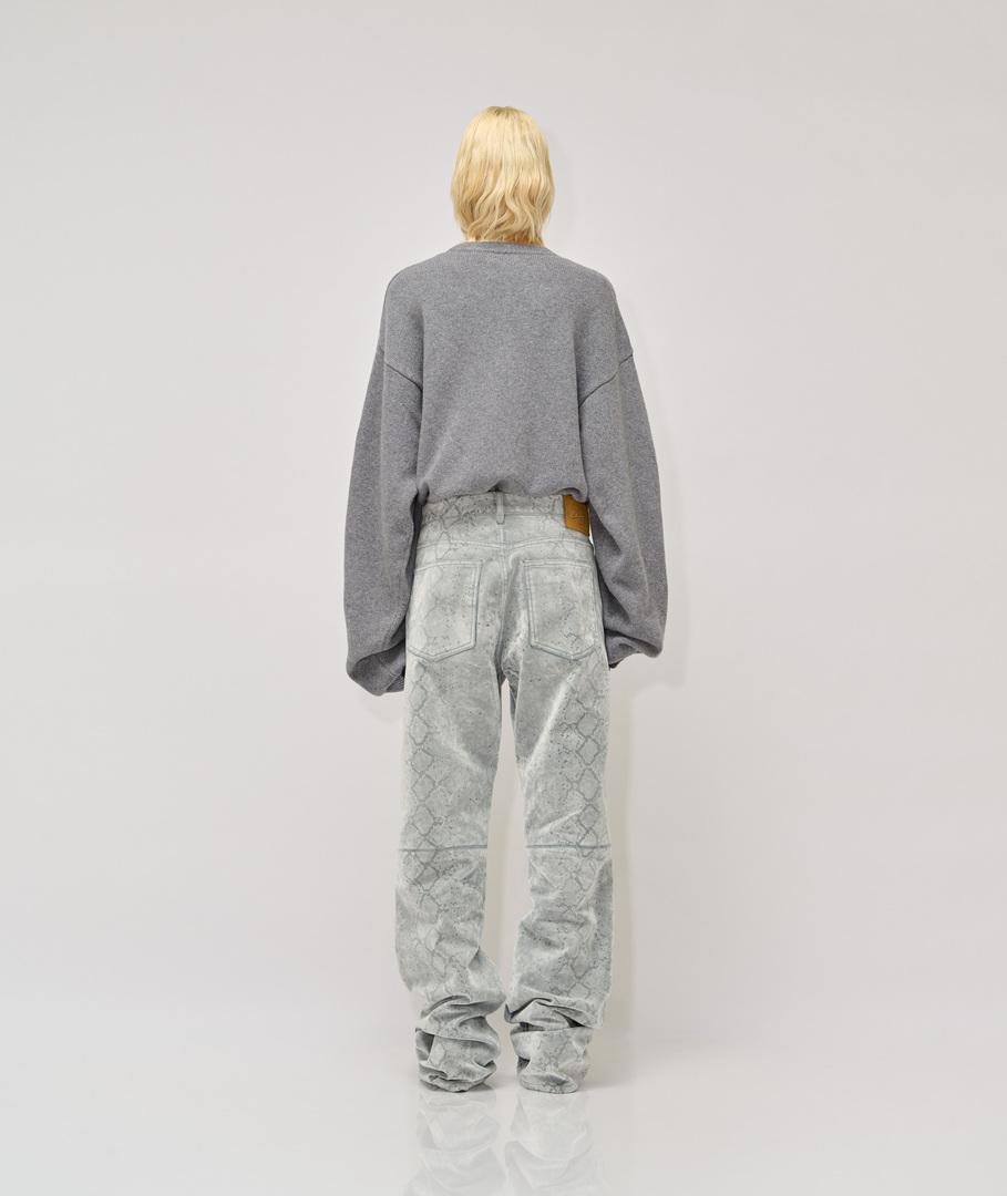 Vespa Snake flocked denim pants Italia