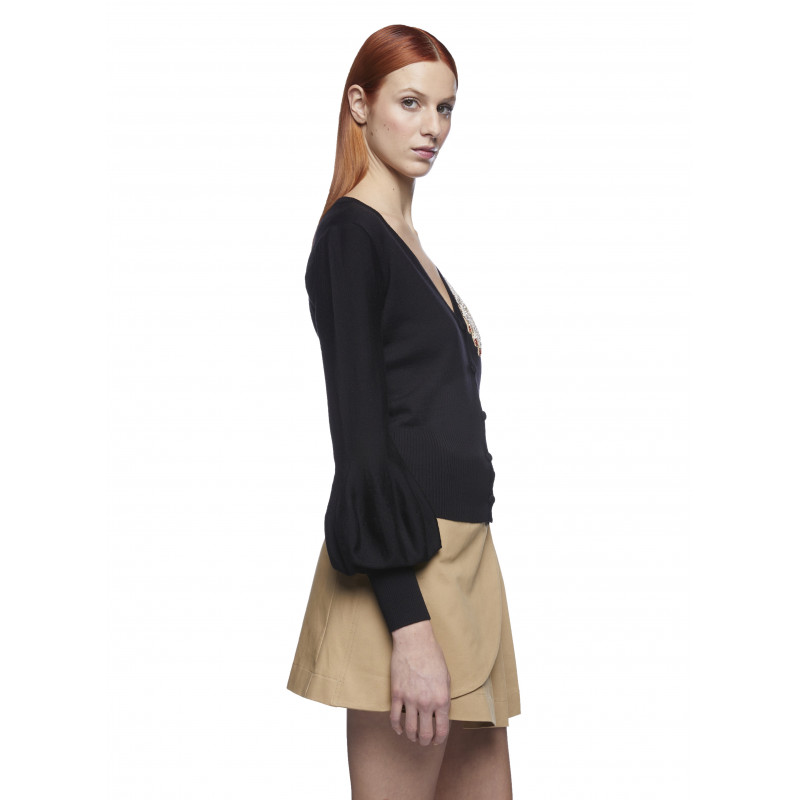 Vivetta CARDIGAN CON MANO STRASS Promozione