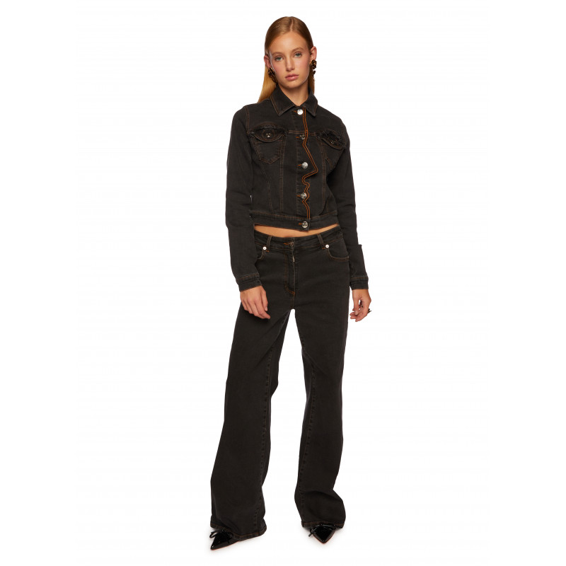 Vivetta PANTALONE DENIM CARGO-FIT Qualità