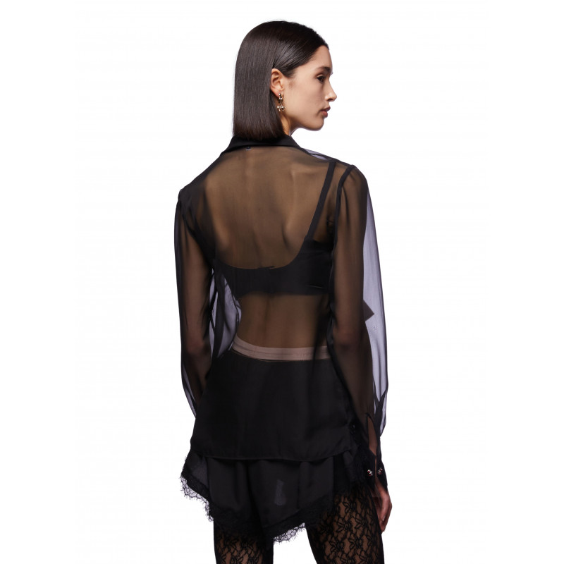 Vivetta CAMICIA CHIFFON CON FIOCCO Vendite Flash