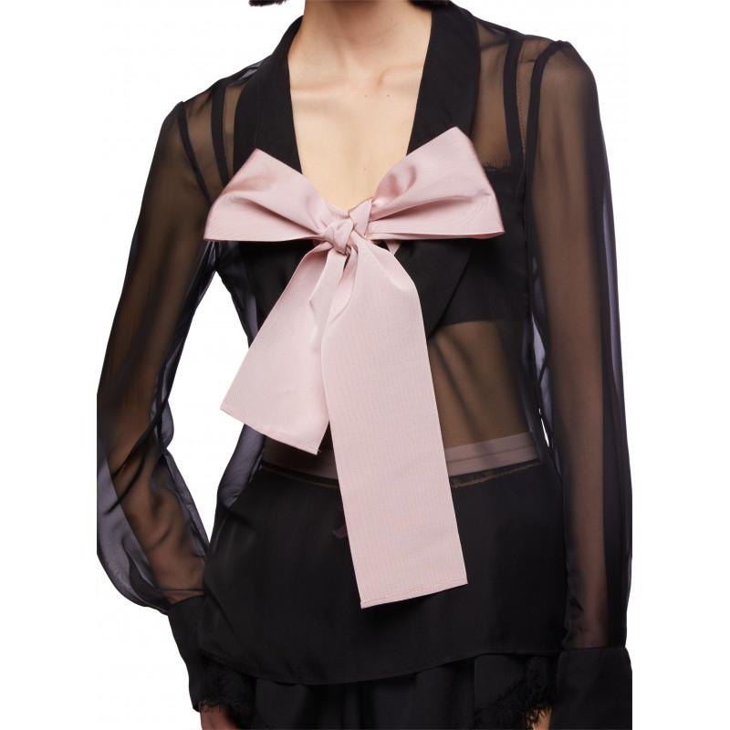 Vivetta CAMICIA CHIFFON CON FIOCCO Vendite Flash
