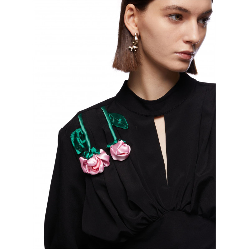 Vivetta ABITO LUNGO CON ROSE Sconto