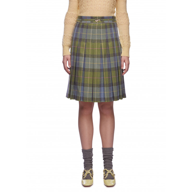 Vivetta GONNA TARTAN A PIEGHE Vendita Calda