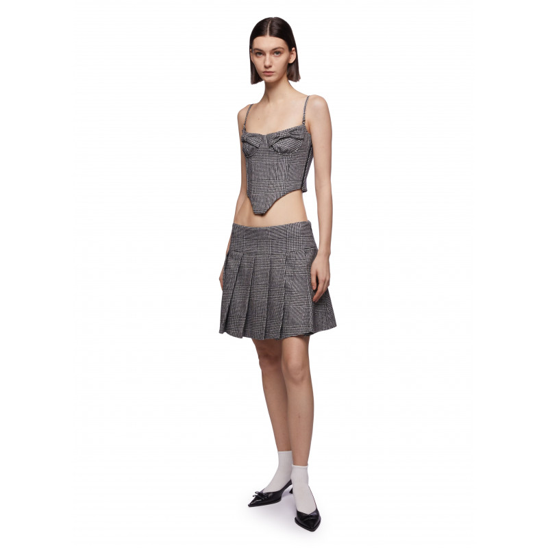 Vivetta TOP BUSTIER PIED-DE-POULE In Linea